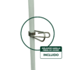 Varilla fibra de vidrio 1,5mts 10mm paq x 10 unidades