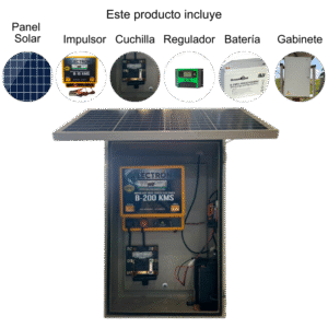 Impulsor Para Cerca Electrica Solar Con Gabinete