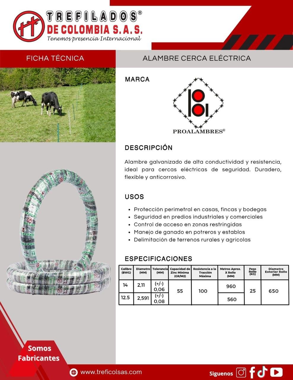 ALAMBRE DE ACERO GALVANIZADO PARA CERCA ELECTRIFICADA - Image 2