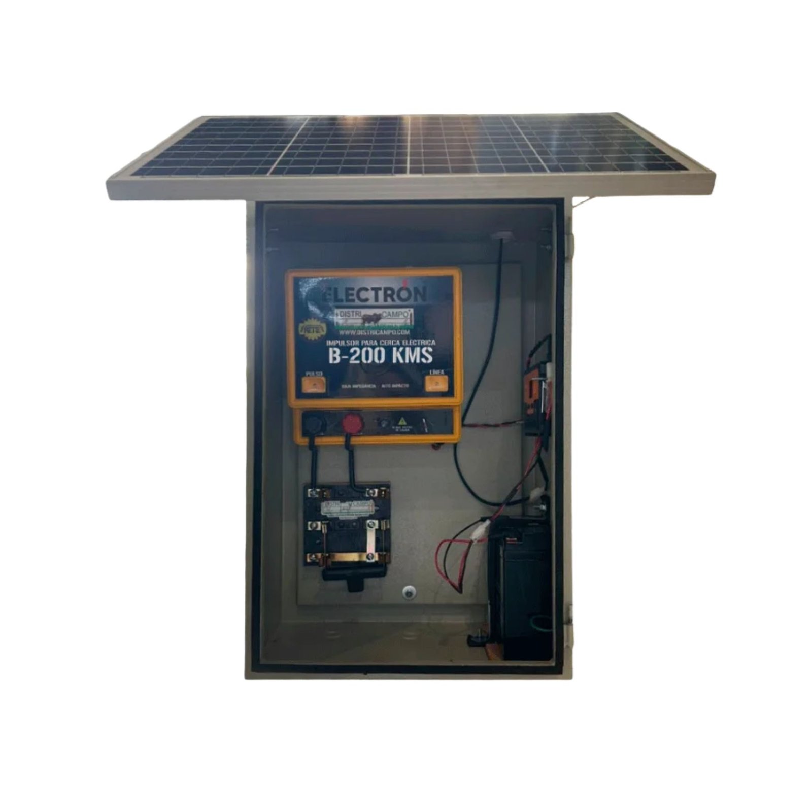 IMPULSOR PARA CERCA ELÉCTRICA SOLAR CON GABINETE